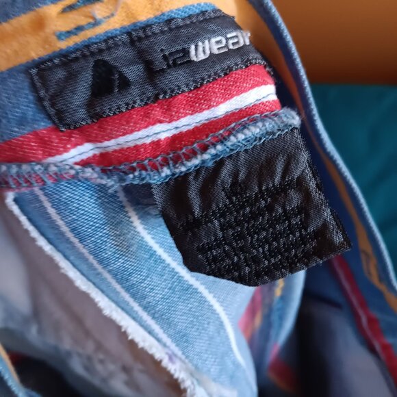 Vintage Women's Shorts 10 28" Lizwar Striped High-Waisted Mom Shorts 1990's - Picture 4 of 6